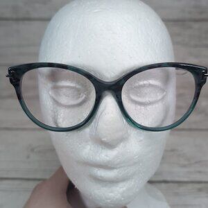 Tom Ford TF5770-B Blue Tortoise Shell Cat Eye Glasses Frames